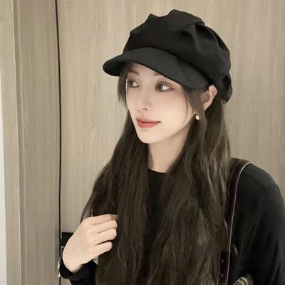 Octagonal Beret Hats Wool Newsboy Hat Women Cloud Street Brim Cap Outdoor Berets Caps
