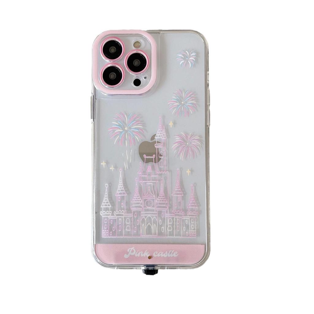iPhone 17 Pro Max Luminous Fireworks Dream Castle Anti-Drop Flash Case