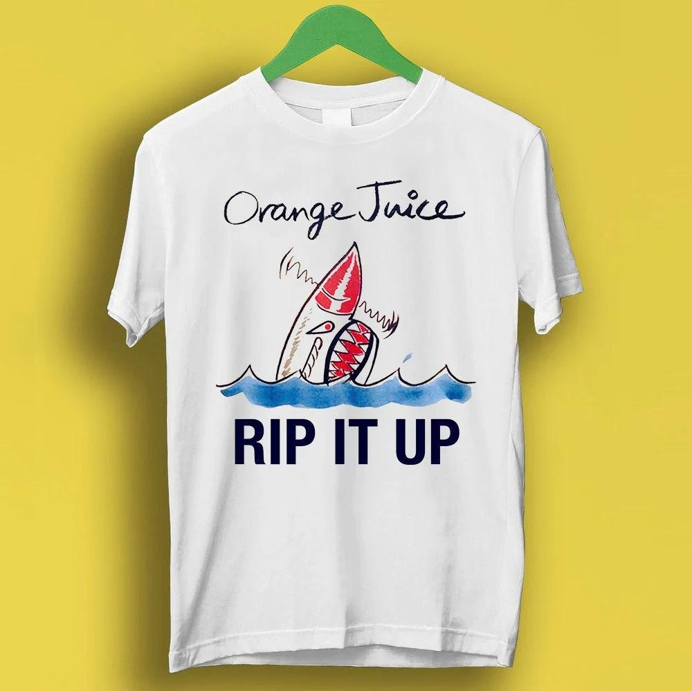 Rip It Up Orange Juice Punk Rock Meme Gift Funny Tee Styl Summer Unisexs and Womens Loose and Breathable Tshirt Top S