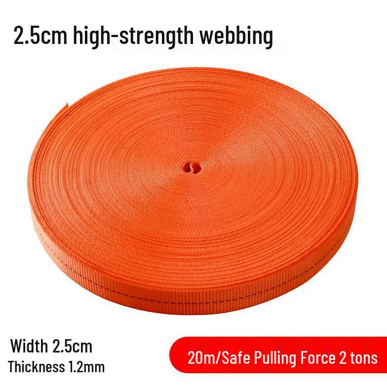 Truck Cargo Tow Rope: Durable, Wear-Resistant Polyester Webbing Strap