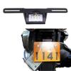Ygmylandbb Motorcycle License Light LED License Lamp, 12 V, Motorcycle Tail Lamp, 3 Row