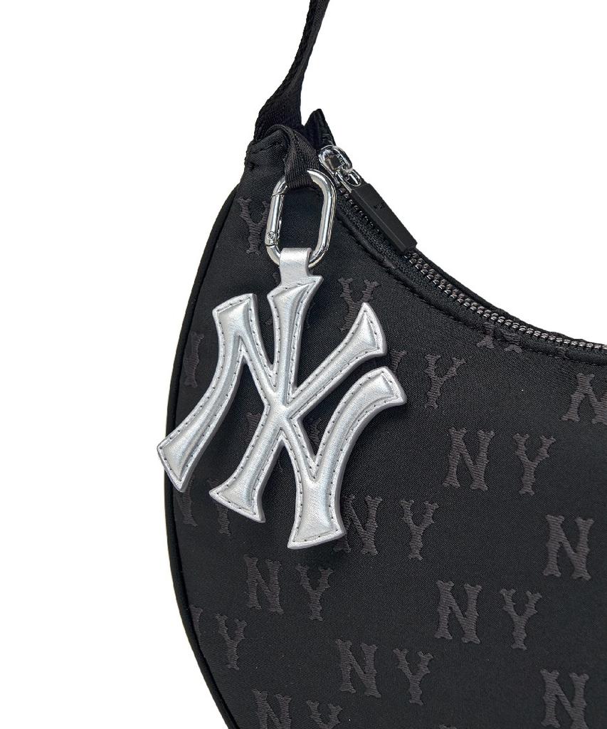Mlb Classic Monogram Sportive Hobo Bag Ny (Black)