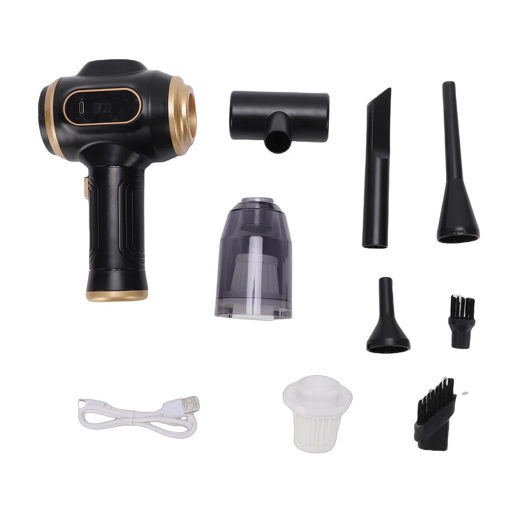 Portable Car Vacuum Cleaner Rechargeable Multi Nozzles Cordless Mini Handheld Vacuum Cleaner for Car