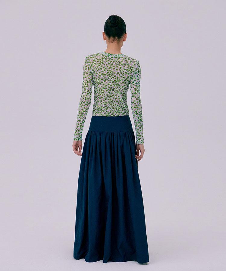 WNDERKAMMER Crinkle T-Shirt_Green