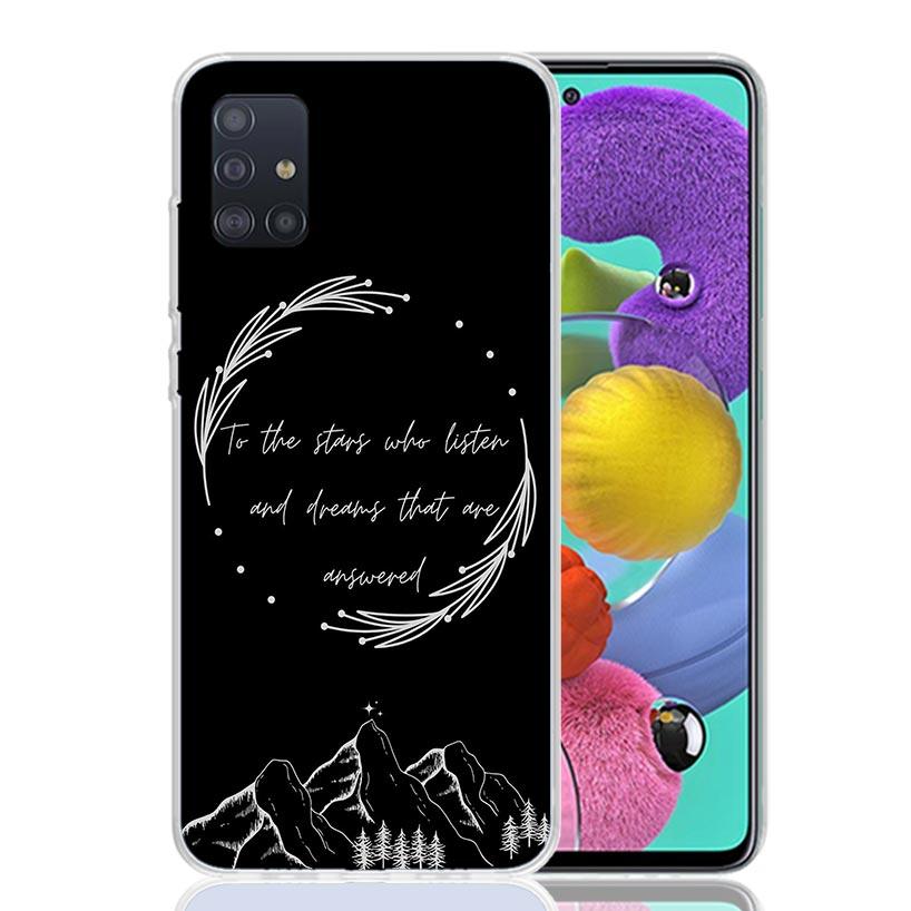 A Court of Mist Fury Sarah J Maas Phone Case For Samsung Galaxy A52 A32 A22 A12 A02S A50S A30S A51 A31 AA71 Note 20 Ultra 10 S10