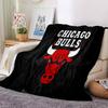 Chicago Bulls Logo Flanellen Deken, Zacht Polyester, Modern Ontwerp, Voor Alle Seizoenen voor Kamperen, Reizen, Cadeaus voor Feestdagen of Verjaardagen