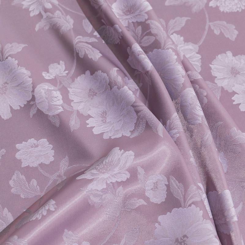 Floral Jacquard Imitation Acetate Fabric Shiny Smooth Wrinkle Resistant for Women's Dress Cheongsam Blouse Pants Sewing Material