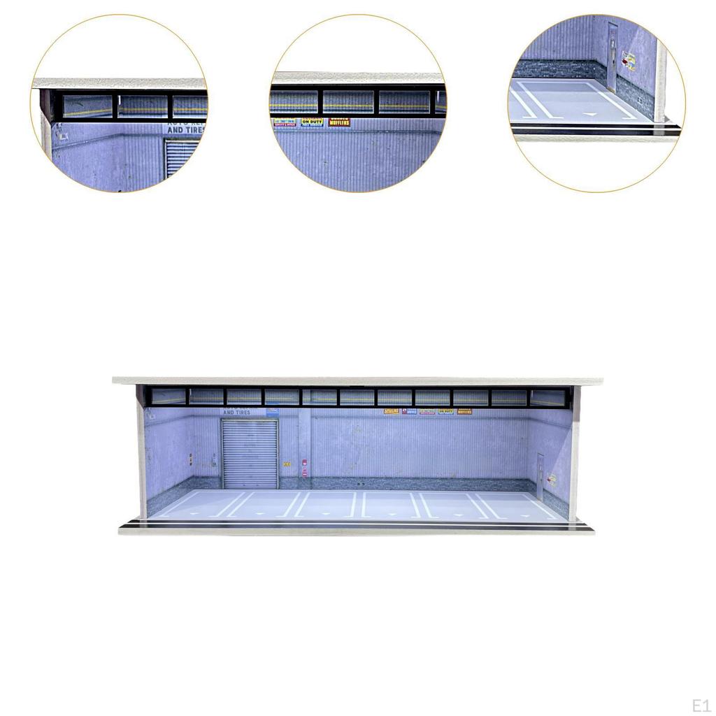 1/64 Model Car Display Case Garage Case,Display Stand Desktop Decor Vehicle