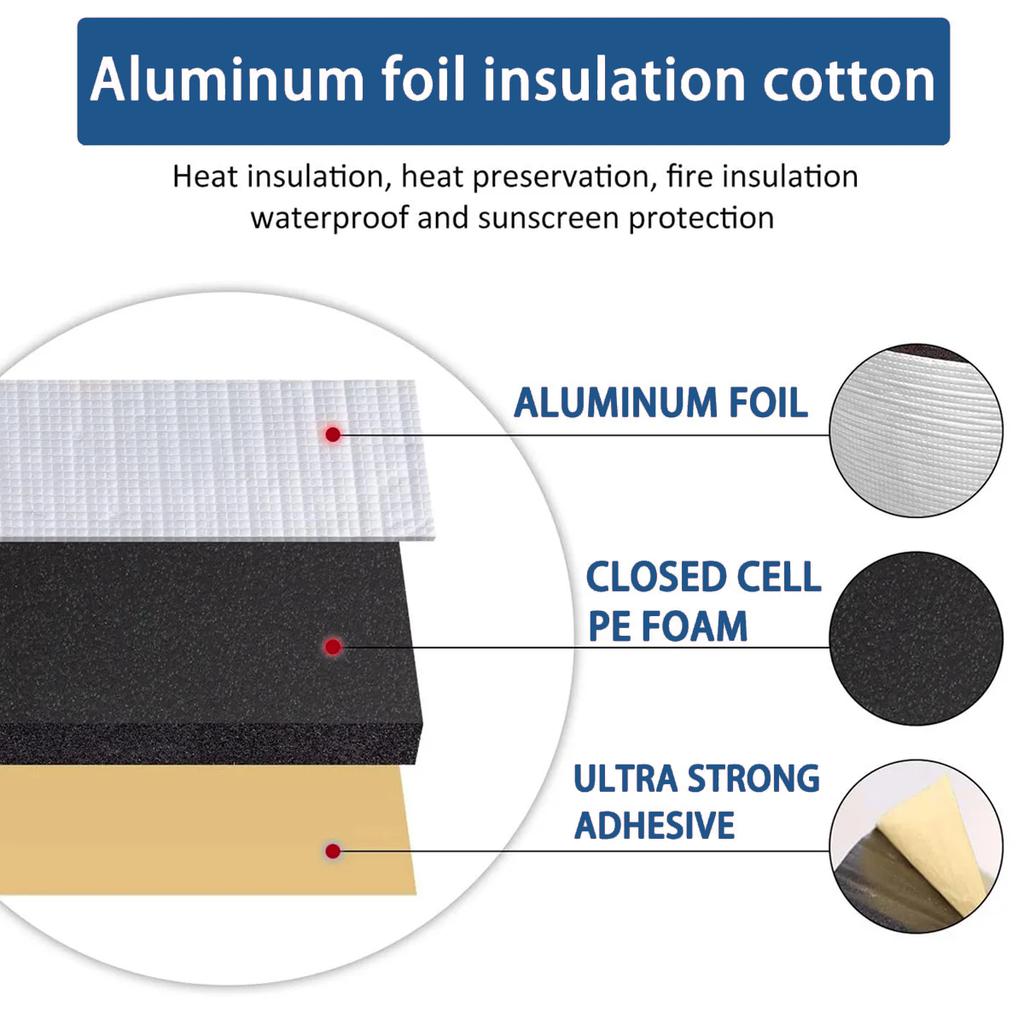 10/20PCS Car Soundproof Cotton Wear Resistant Heat Insulation Sound Absorbing Stable Auto Modification Replacement Accessories Heat Shields 2