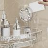 Plastic Bathroom Corner Storage Shelf Convenient Cosmetic Holder Storage Rack  Hostel
