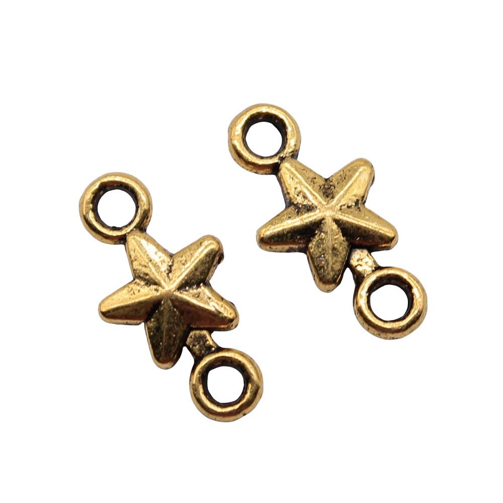 Double Star Connectors Moon For Celestial Themed Bulk Jewelry Findings