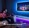 5 metrů vodotěsných LED světelných řetězů s 300 barevnými 5050 RGB LED a Bluetooth ovladačem