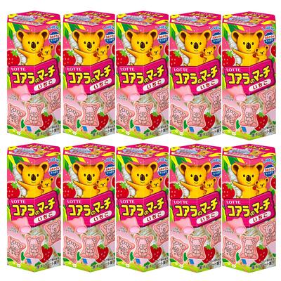Lotte March 48g X 10 Pieces Koala's <Strawberry>