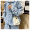 Fashion Minimalist Solid Shoulder Crossbody Bags Girls Messenger Bag Lightweight Phone Bag Nylon Small Coin Purse