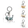 Porte-clés Chat Pvc Charm Animal Mignon Pour Cadeau Et Décoration