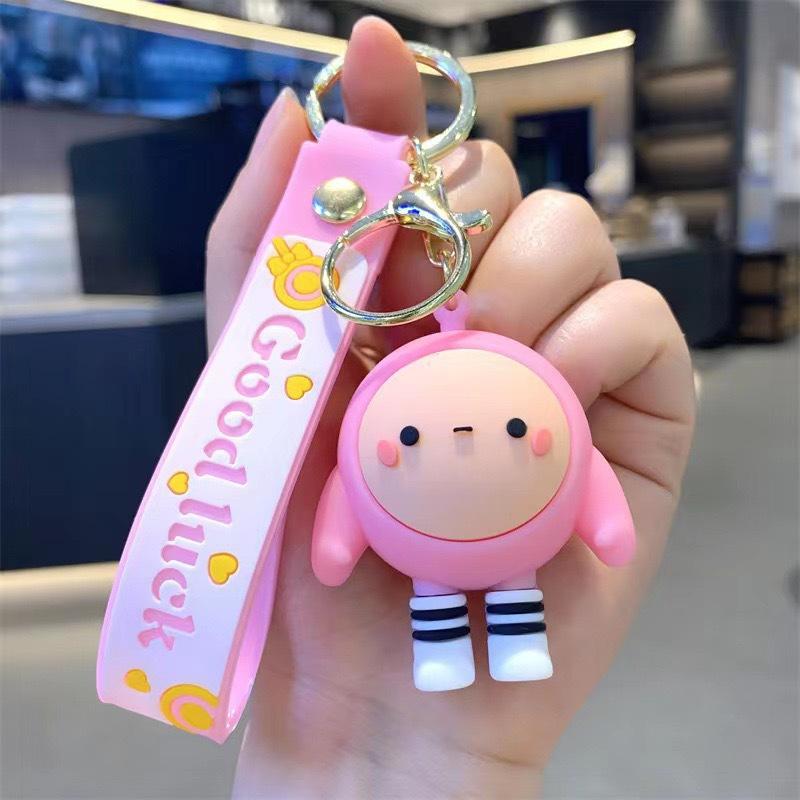 Egg Boy Party Doll Pendant Exquisite Female Couple Keychain Car Doll Keychain Student Backpack Hanging Accessories