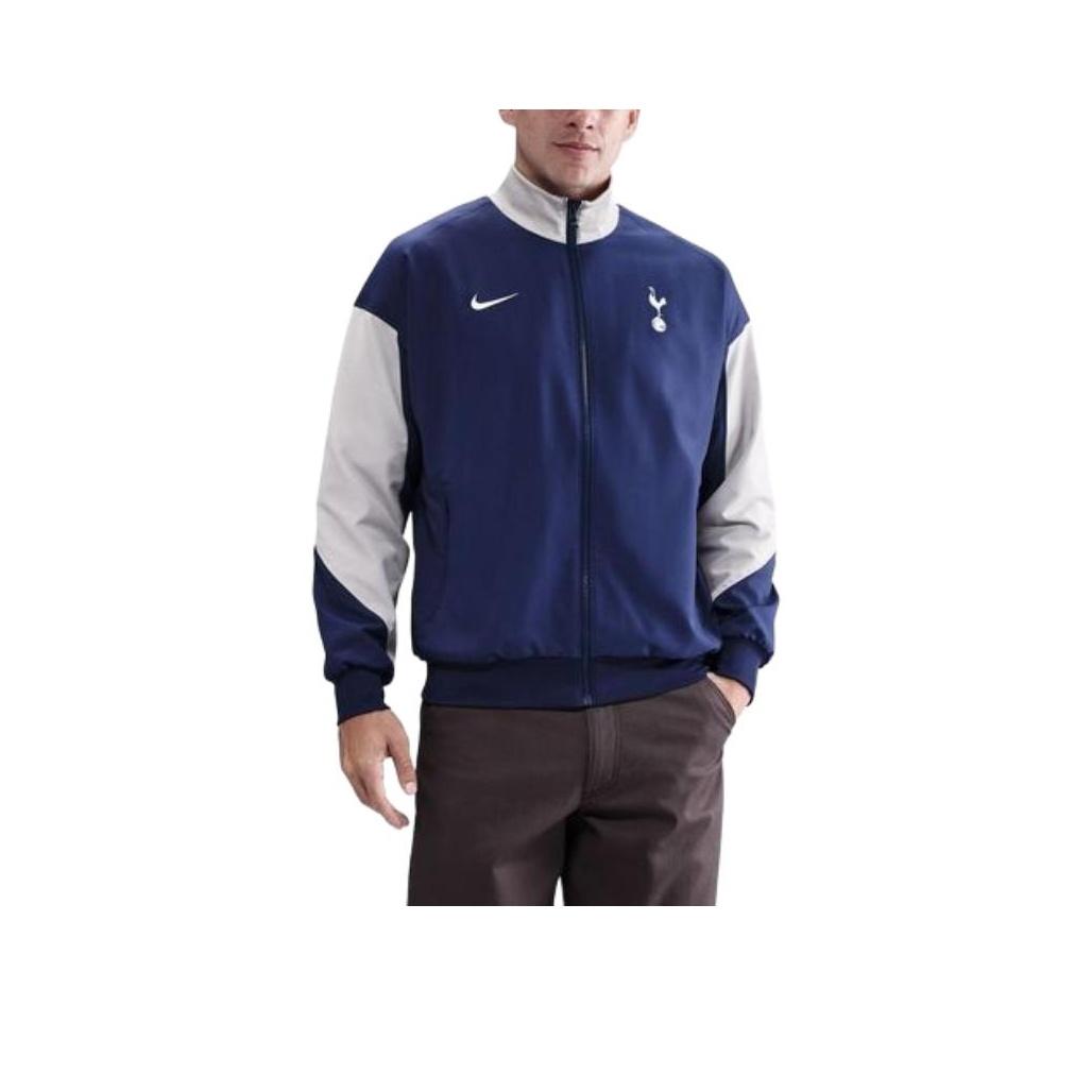 

Nike Куртка мужская свободного кроя с логотипом в стиле колор-блок, воротником-стойкой и длинными рукавами, синяя HJ6401-424 S