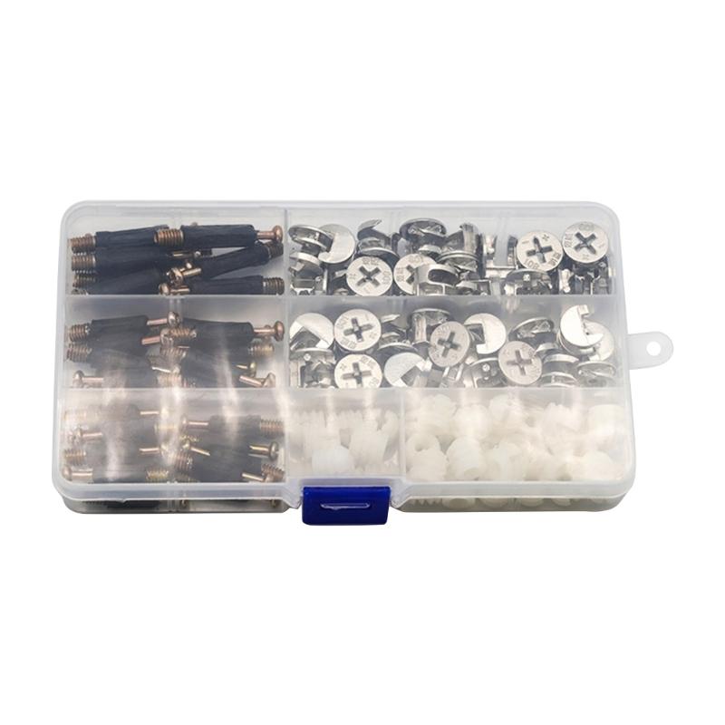 

Cam Lock Nuts Dowel Set 3 in 1 Cam Connector Bolt Fittings Fasteners Parts for Furniture Connecting Cam Lock Fittings 1