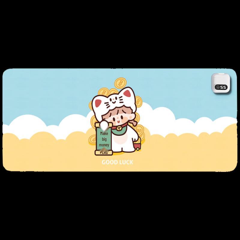 

80x33cm Waterproof Heated Desk Mat with Mouse Pad