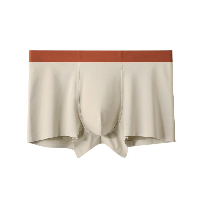 Plus Size Men's Spring and Summer Pure Cotton Breathable Antibacterial Crotch Sports Briefs