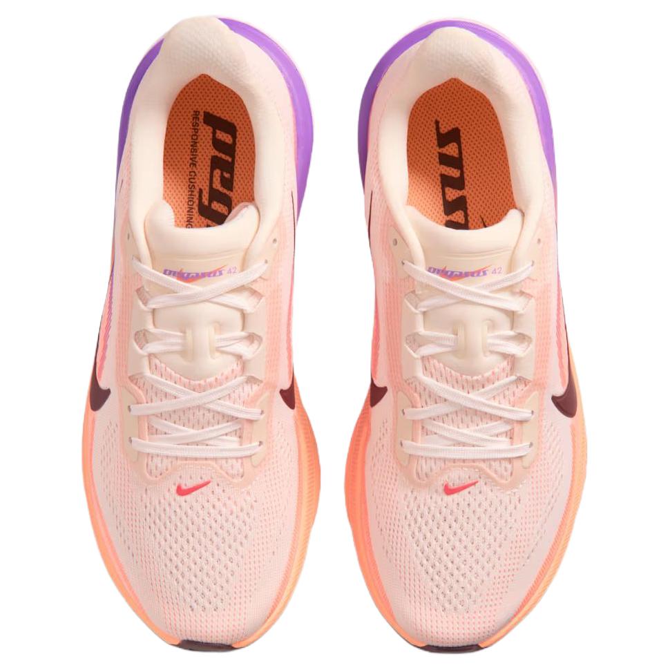 Nike Dámské tenisky Air Zoom Pegasus 42 Chalk Orange Pulse Bright-Violet Tattoo IB1881-113