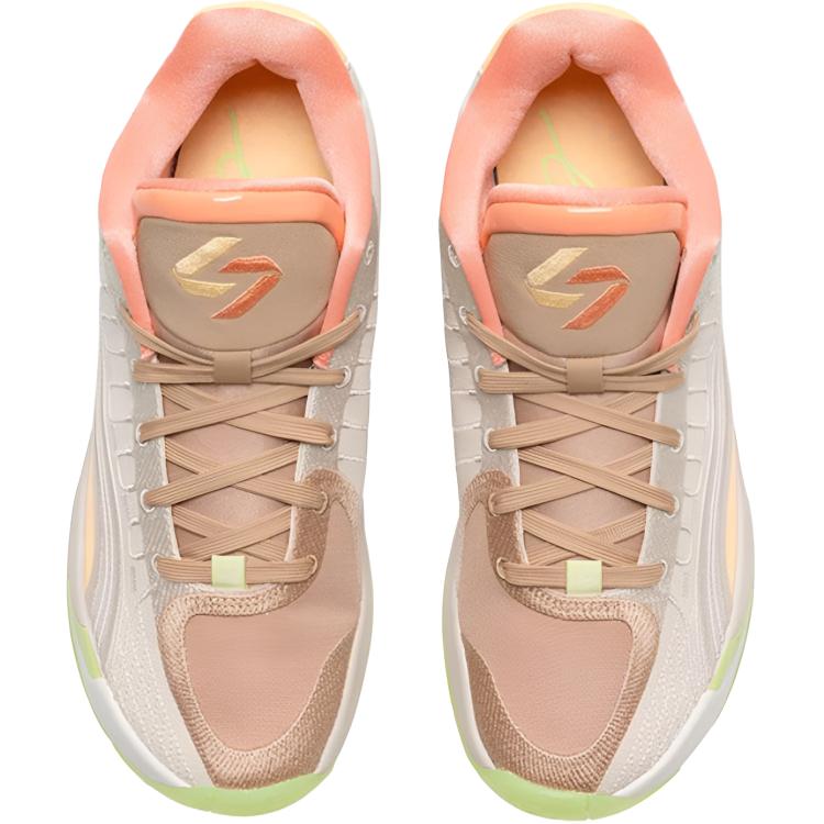 Air Jordan Luka 4 GS Light Orewood Tangerine Tint Kids Sneakers Cream Light-Orewood-Brown Hemp IO0201-100