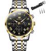 Iqiyi Men S Silver Gold Waterproof Analog Quartz buSineSS Watch G5529g Jh