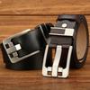 Belt Men'S Leather Pin Buckle Belt Men'S Cowhide Belt Retro Casual Brand