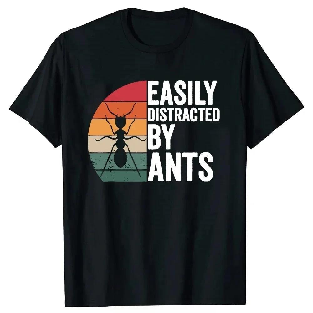Easily Distracted By Ants Vintage Retro Sunset T-Shirt