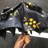 OIMG Floral Beige Folding Sun Umbrella