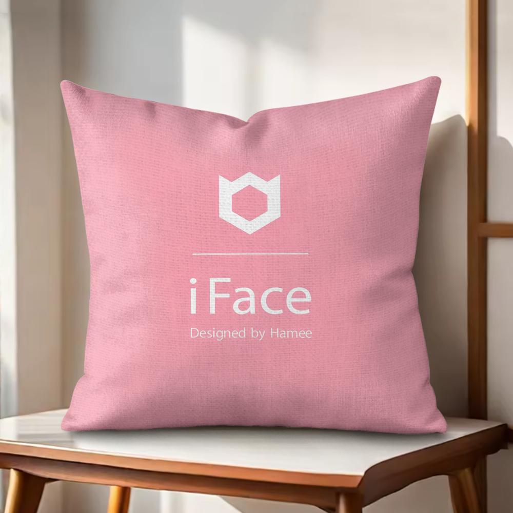 

HHamee Designed IiFace Cushion Cover Natural Linen Organic Fabric DoubleSided Printing Couch Pillow Covers Home Decor 30x30cm