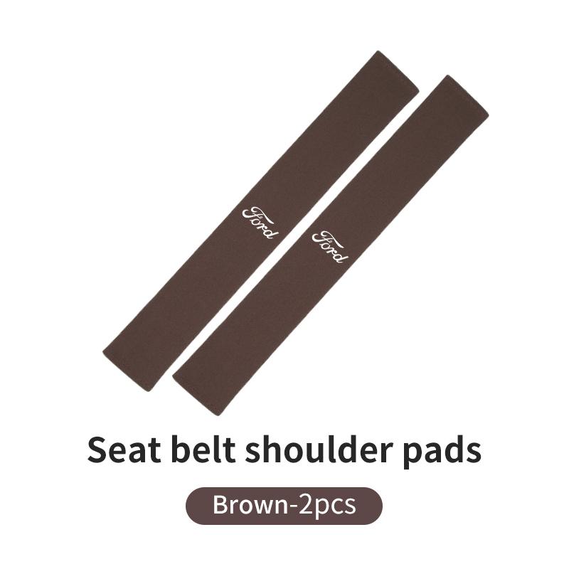 JQOZ8 Extended Suede Car Seat Belt Shoulder Pad Pressure Relief Cushion For Ford Escort KA Flex Everest KA Expedition Falcon Fusion
