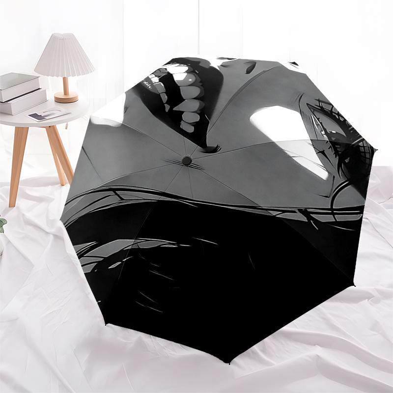 

Vampire Fangs Umbrella:Automatic Opening/Closing,Foldable Design,8 Bone Frame,Perfect Gift for Fans and Travelers!0186b