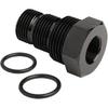 1/2-28 Female To 3/4-16 13/16-16 3/4 NPT Male Hose Adapter Reducer Fitting Connector Aluminum Black