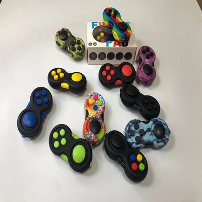 Fidget Magic Cube with Silicone Buttons - Stress Relief Toy