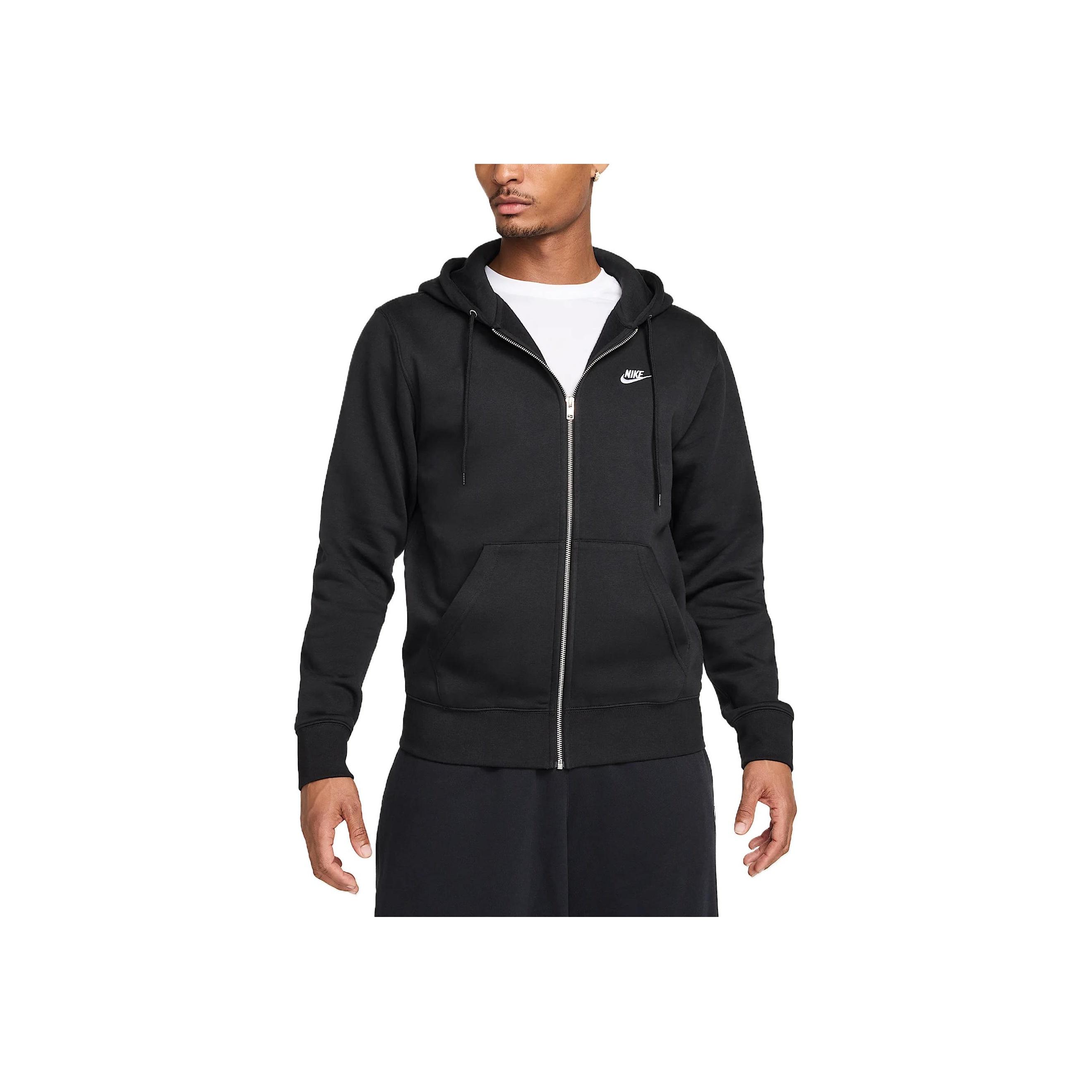 Nike Club Мягкая Кожа Модный Универсальный Худи Мужские худи Черный FN3861-010 2XL black