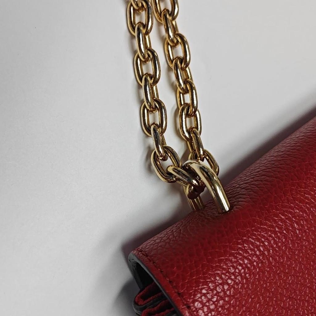[Pre-Owned] Saint Placide Versatile Commuter Gold Buckle Sliding Chain Classic Monogram Coated Canvas Colorful Leather Handheld Cr - Very Good #7LD6P4