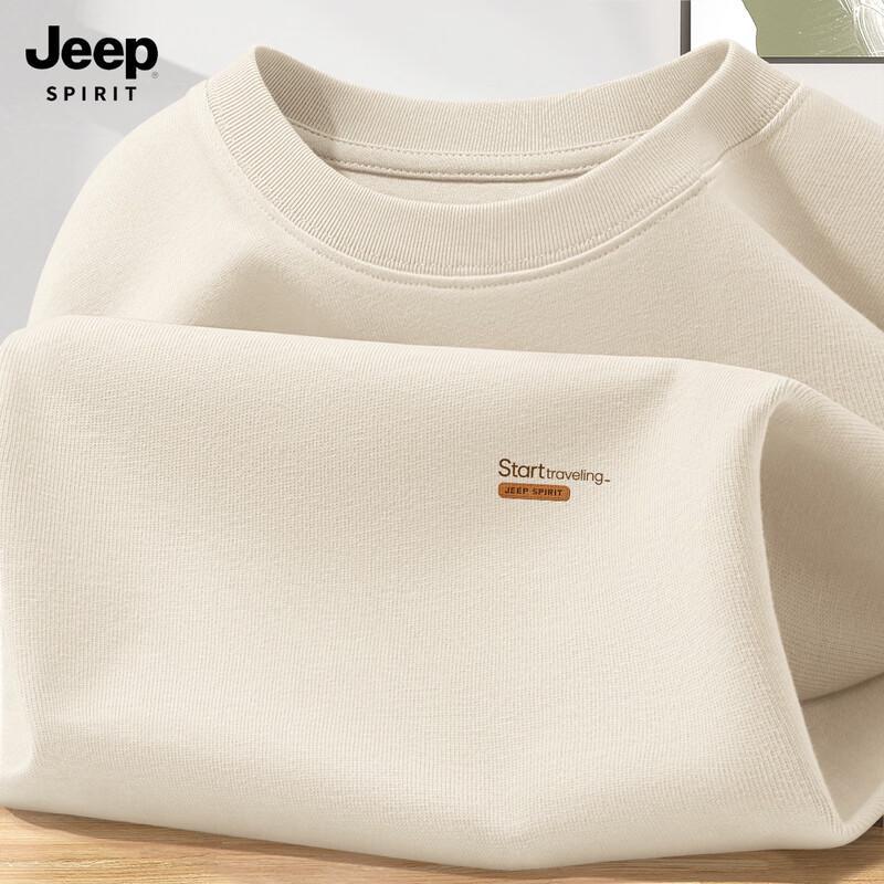 JEEP SPIRIT Men's 2025 Pure Cotton Long Sleeve T-Shirt