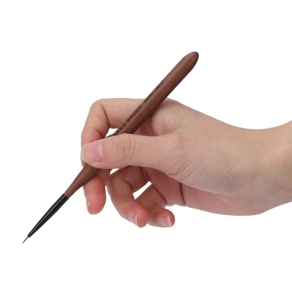 Thin Detail Design Nail Art Brush Ergonomic Handle Nail Drawing Brush Salon Use 5mm