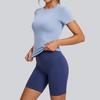 Juyitang Women's Quick-Dry Breathable Yoga Tops - Summer Short-Sleeve Fitness Sportswear