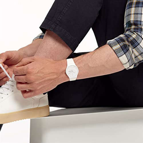 Swatch WHITE REBEL AGAIN SO29W704-S14 Watch, White