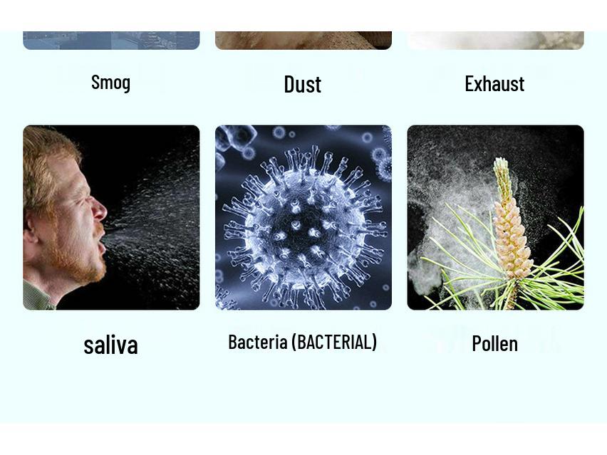 Gray Activated Carbon Disposable Dust Mask for Adults