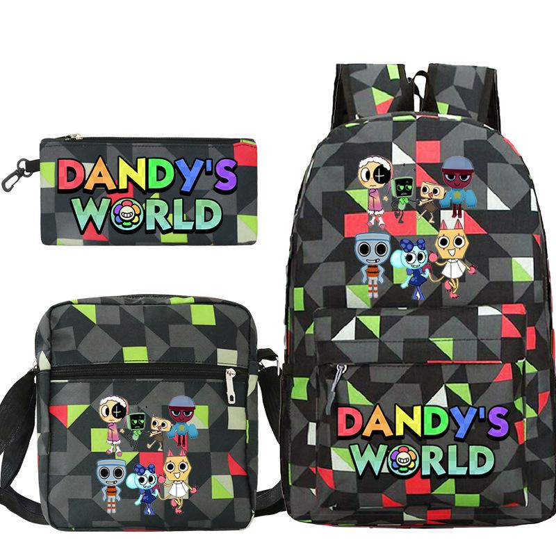 New Dandy's World Game Merchandise Cartoon Print Children's Backpack Cross-border Large-capacity Student Schoolbag