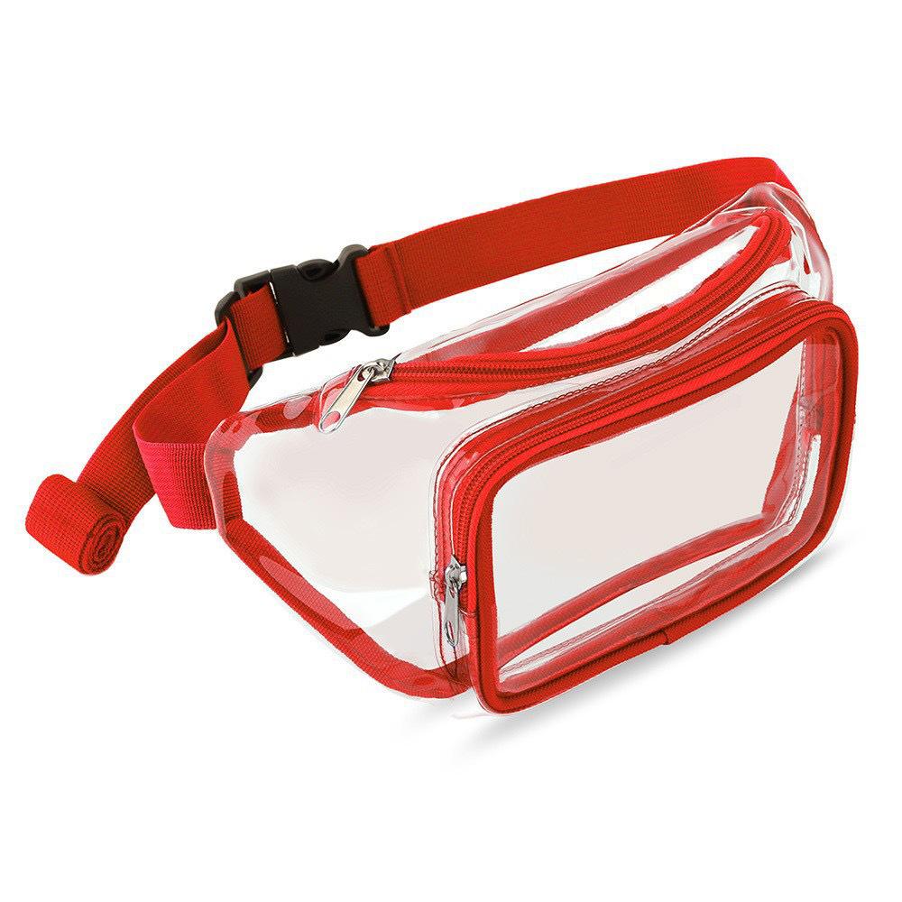 2025 Waterproof PVC Transparent Sports Waist Bag - Running, Cycling, Travel, Outdoors, Makeup