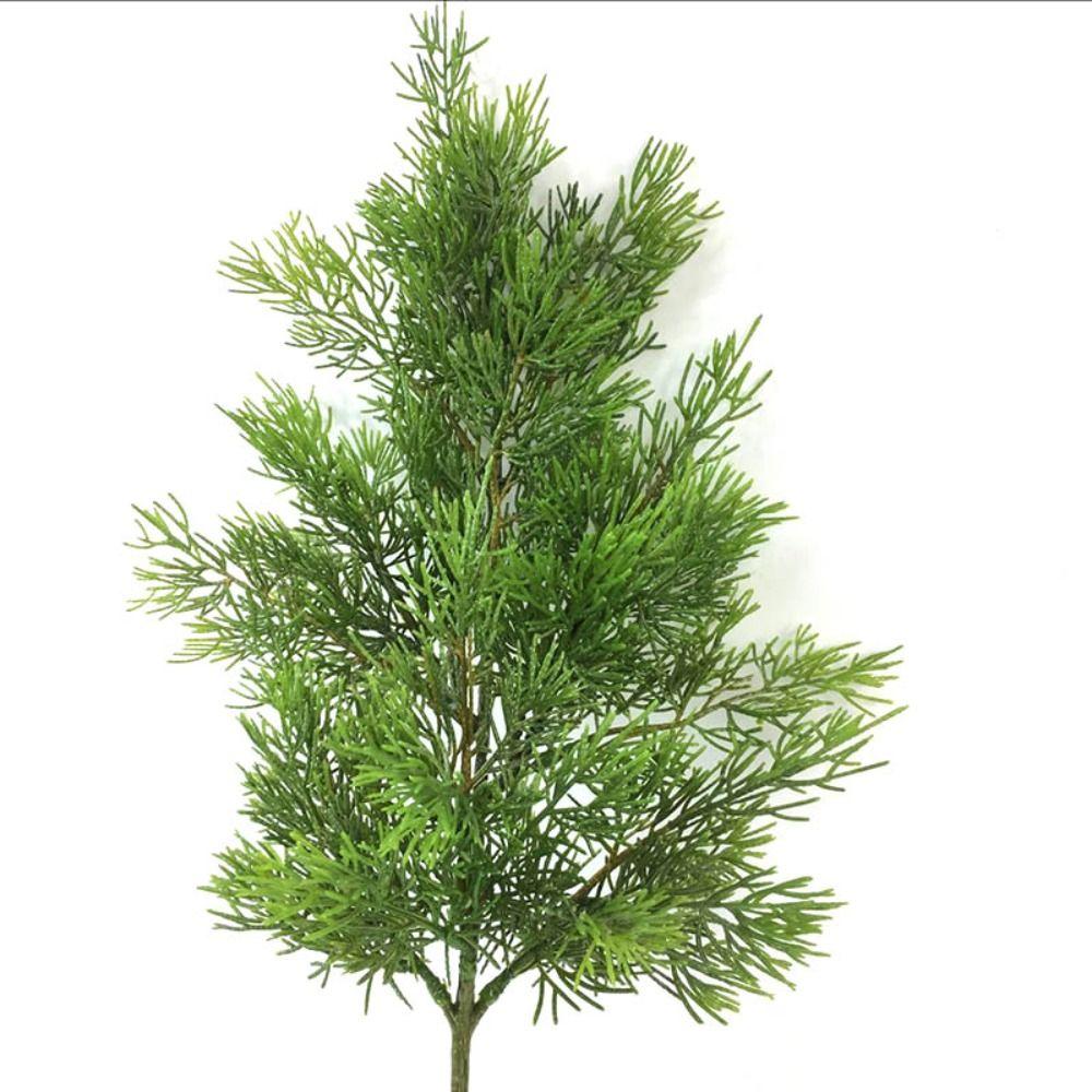 Christmas Tree Accessories Festival Leaves Branch Pine Needle Leaves Cypress Leaf Artificial Plant