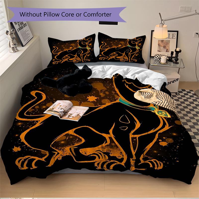 3pcs The Mystery Begins Scooby Doo Bedding Set Includes Quilt Cover and Pillowcases, Suitable for All Seasons H094