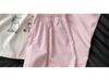 Unisex Blue Vertical Striped Casual Pants: Korean Summer Style, Floor-Length, Straight Wide-Leg, High-End Feel