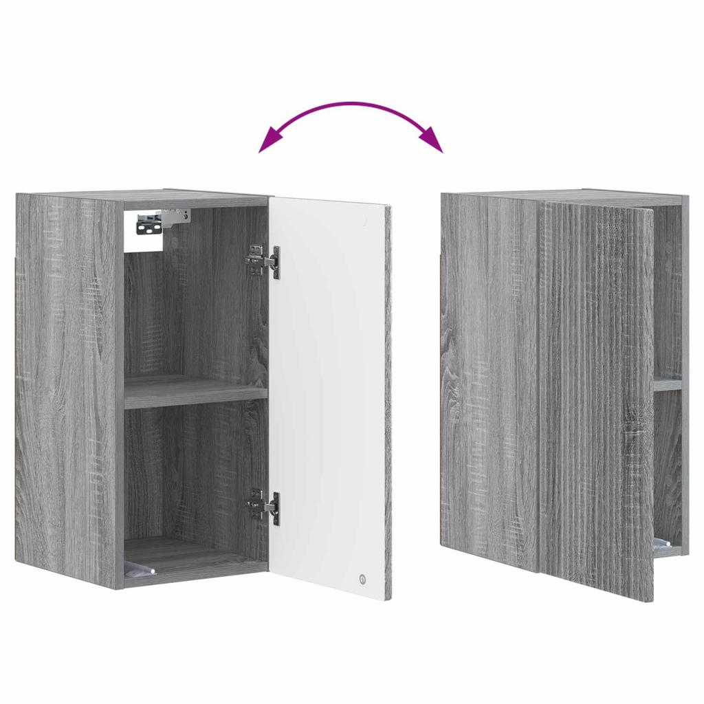 Bathroom Wall Cabinet ARNHEM Sonoma Gray 30 x 31 x 59 cm