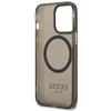 Guess Guhmp13Lhtcmk Iphone 13 Pro / 13 6,1 Czarny/Black Hard Case Gold Outline Translucent Magsafe