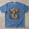 Kittens Blueberry 90s Graphic Tshirt, Geometric Cat Botanical Tee, Retro Cottagecore Butterfly, Cubism Cottagecore Kitten Graphic Shirt